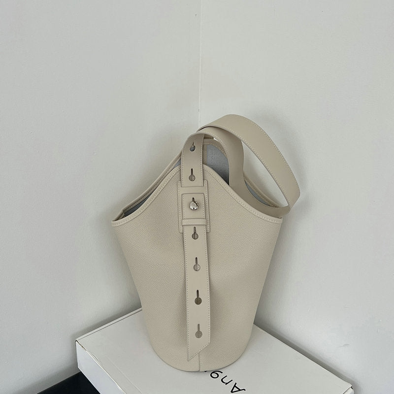 New Genuine Leather Large-capacity Bucket Bag