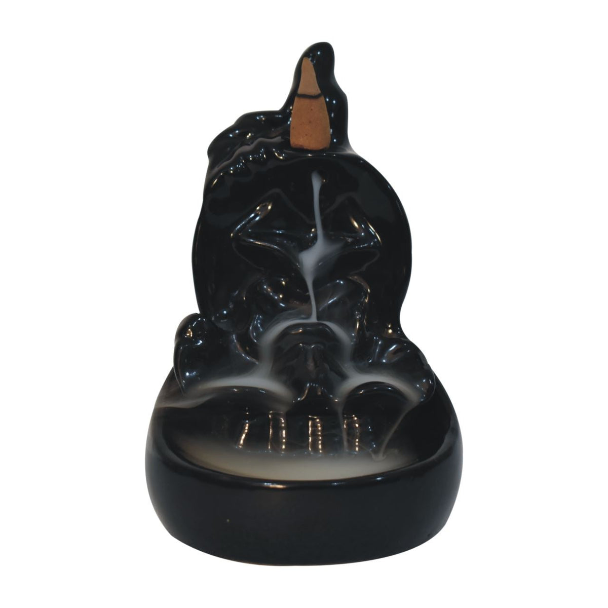 Artisan Temple Back Flow Burner Fountain Set - Cone Fragrances: Rose, Lavender, Jasmine, Tuberose, Incense Fragrances: Amber, Lavender, Oudh & Woods