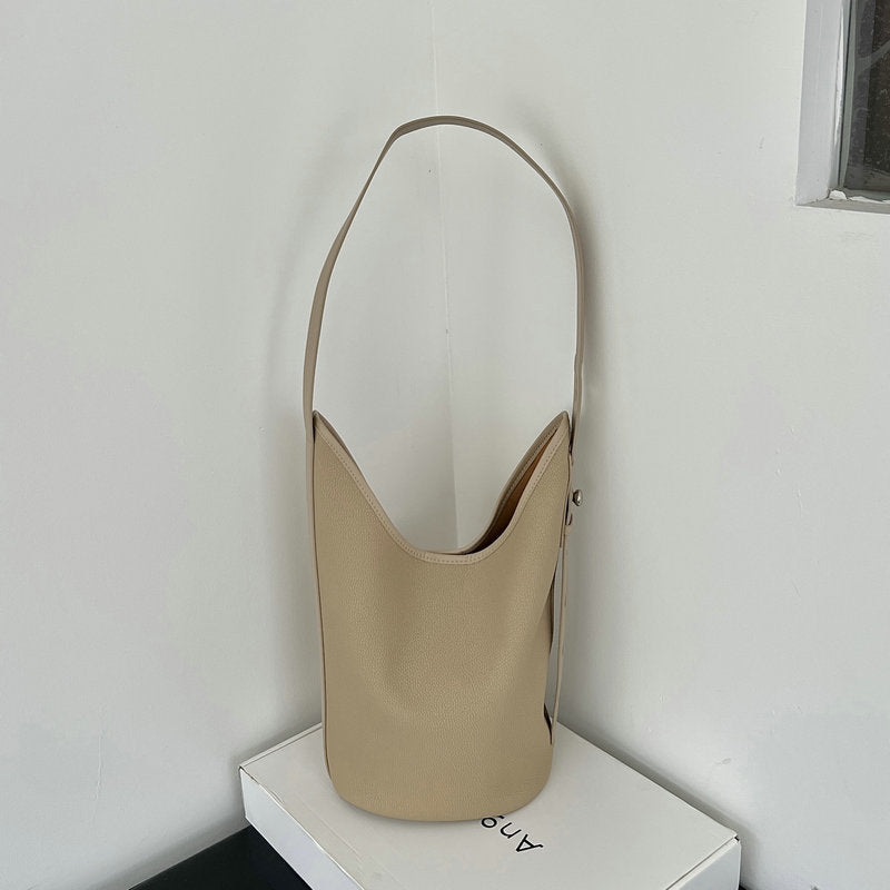 New Genuine Leather Large-capacity Bucket Bag