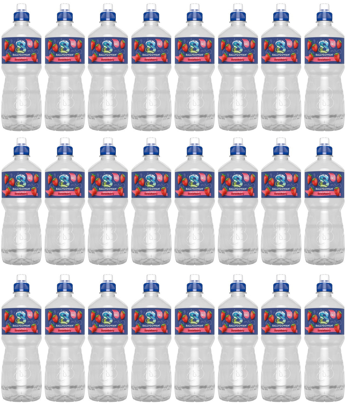 24 x Ballygowan Hint Of Fruit Strawberry 500Ml