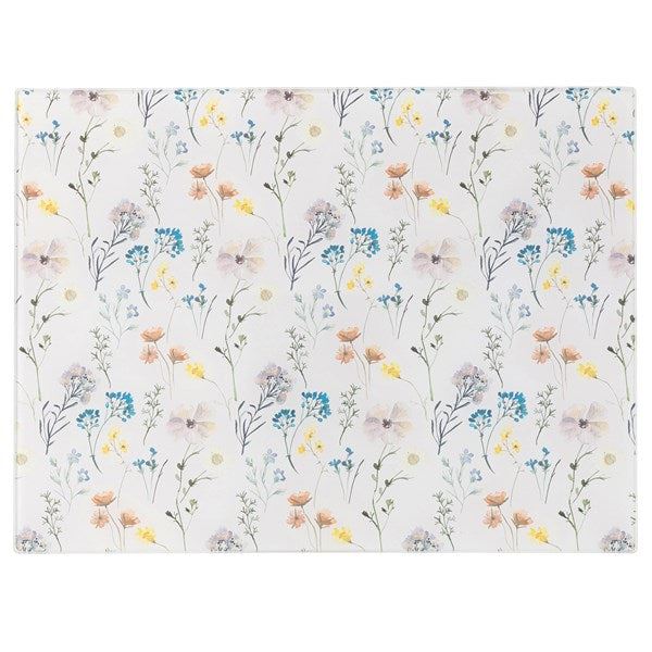 Pressed Flowers Glass Worktop Saver