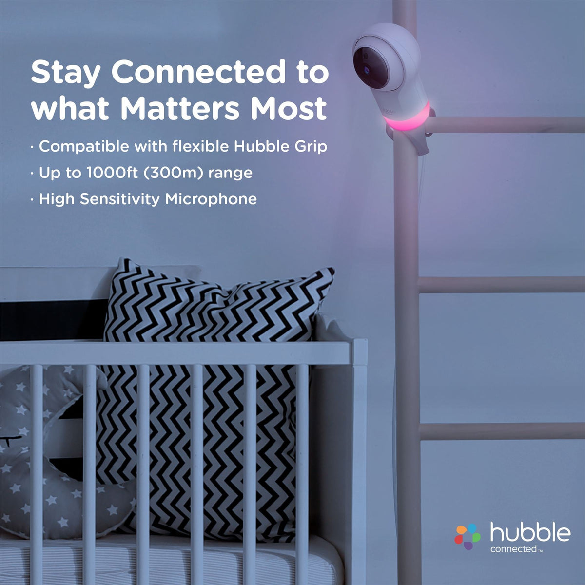 Hubble Nursery Pal Glow+ 5 Smart Video Baby monitor
