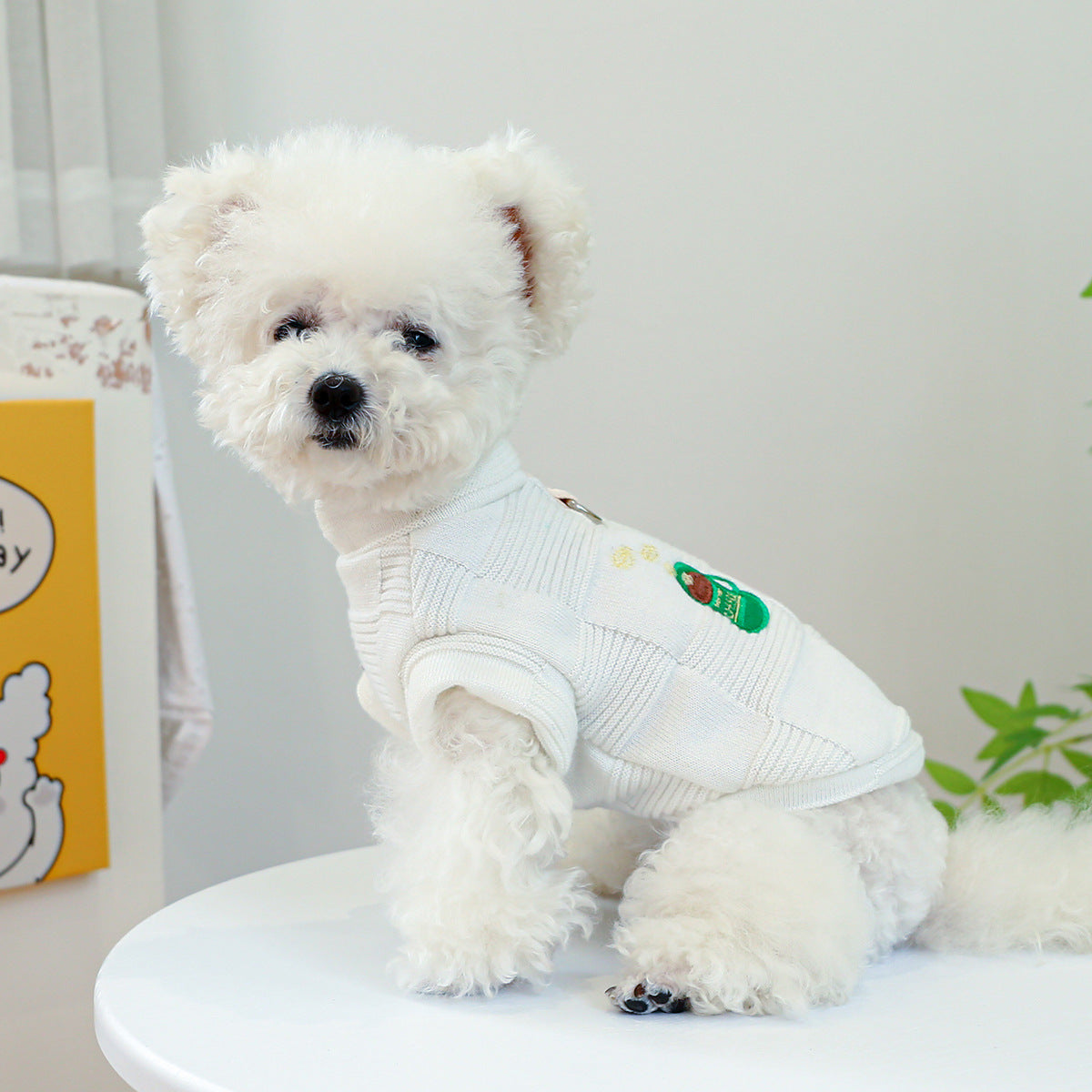 Pet Ring Dog Clothes Round-neck Shirt