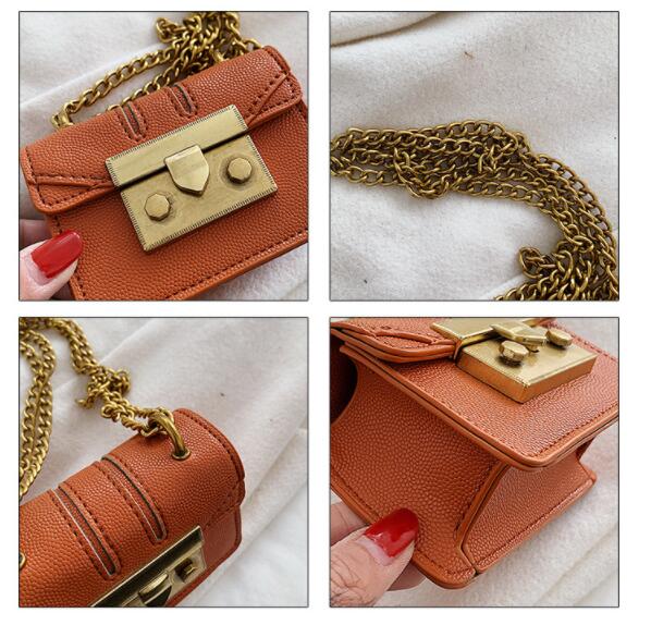 Women's Fashion All-match Ins Mini Chain Messenger Small Square Bag