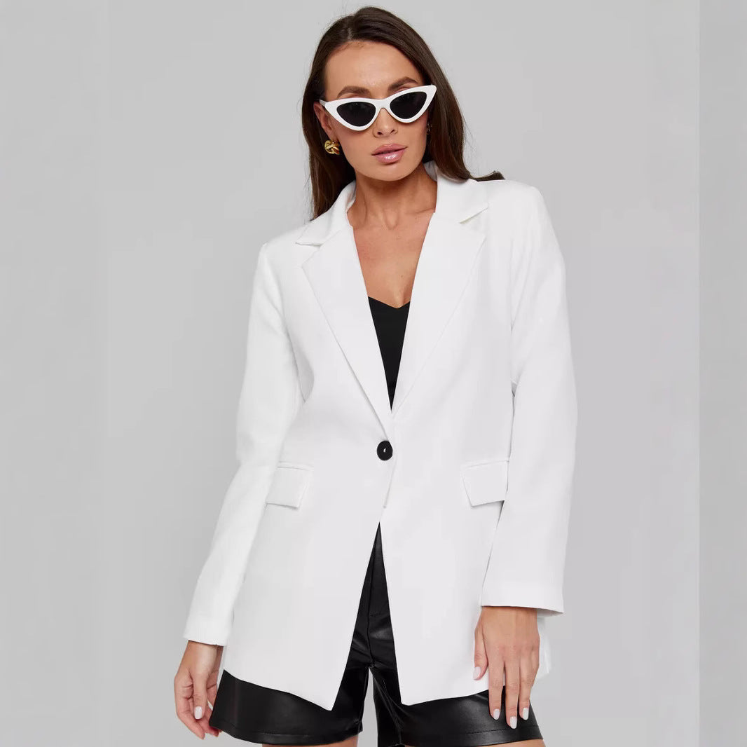 Casual Long Sleeve Loose Slimming Thin Coat