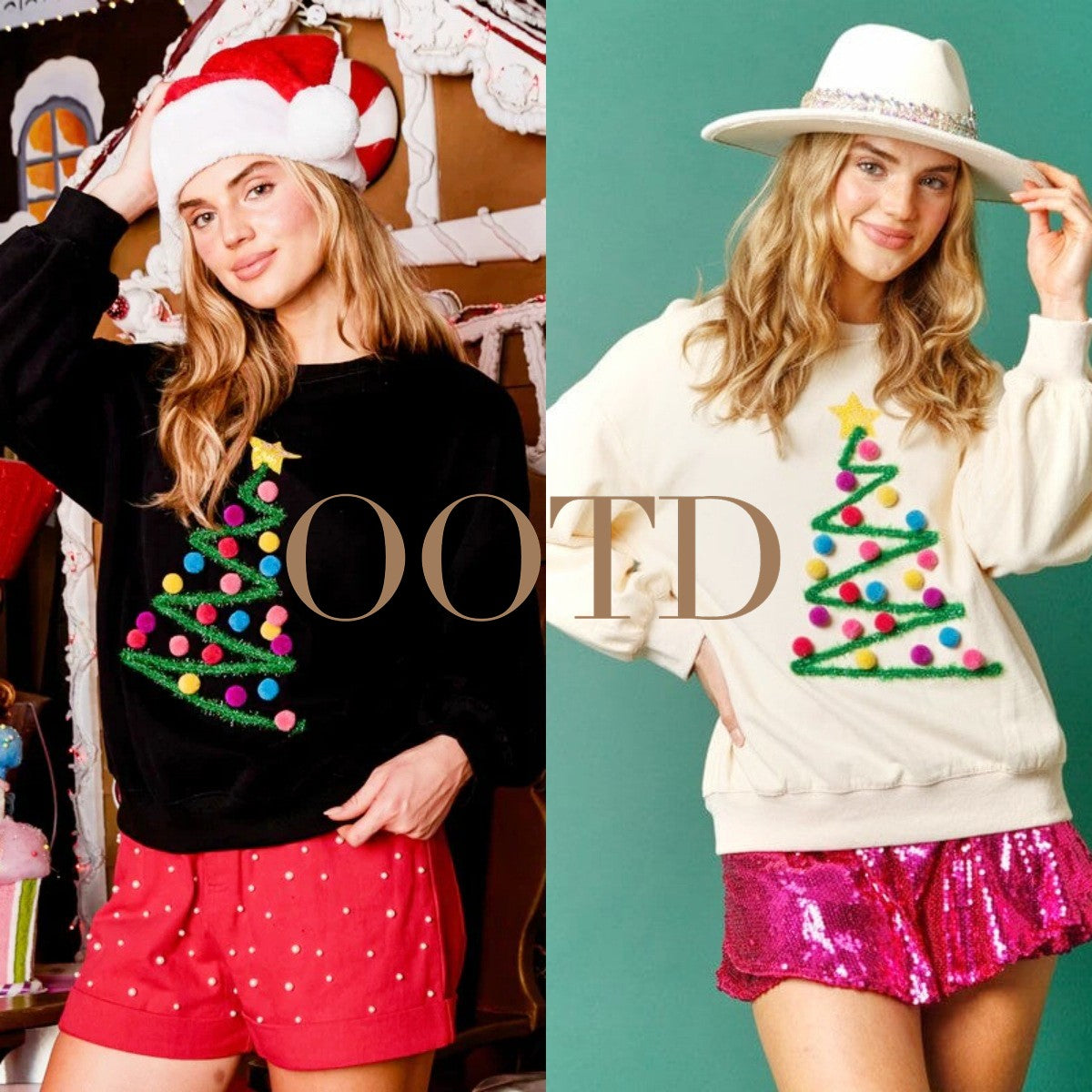 New Christmas Tree Women's Sweatshirt Hoodie Autumn Winter Long Sleeve Sweater Pullovers Festival Female Clothing