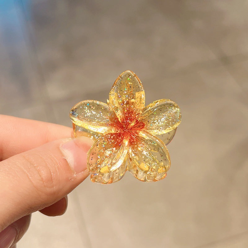 High Sense Plumeria Rubra Seaside Holiday Barrettes
