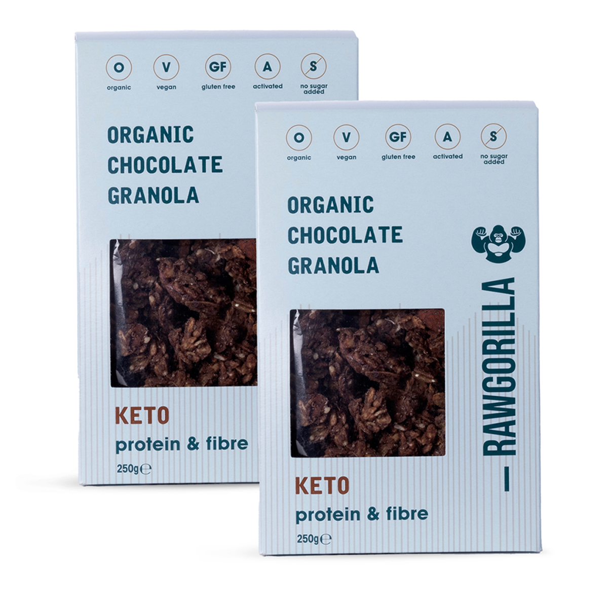 Bio Schokolade Granola Müsli Keto - 250g - RAWGORILLA