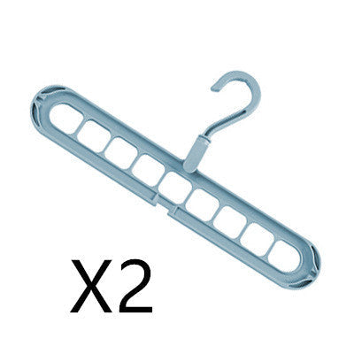 9-hole Clothes Hanger Organizer Space Saving Hanger Multi-function Folding Magic Hangers Drying Racks Scarf Clothes Storage