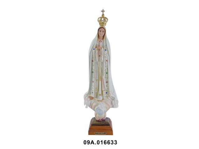 ART. RELIGIOSO -IMAGEM PINTADA C/BRILHANTES 45CM