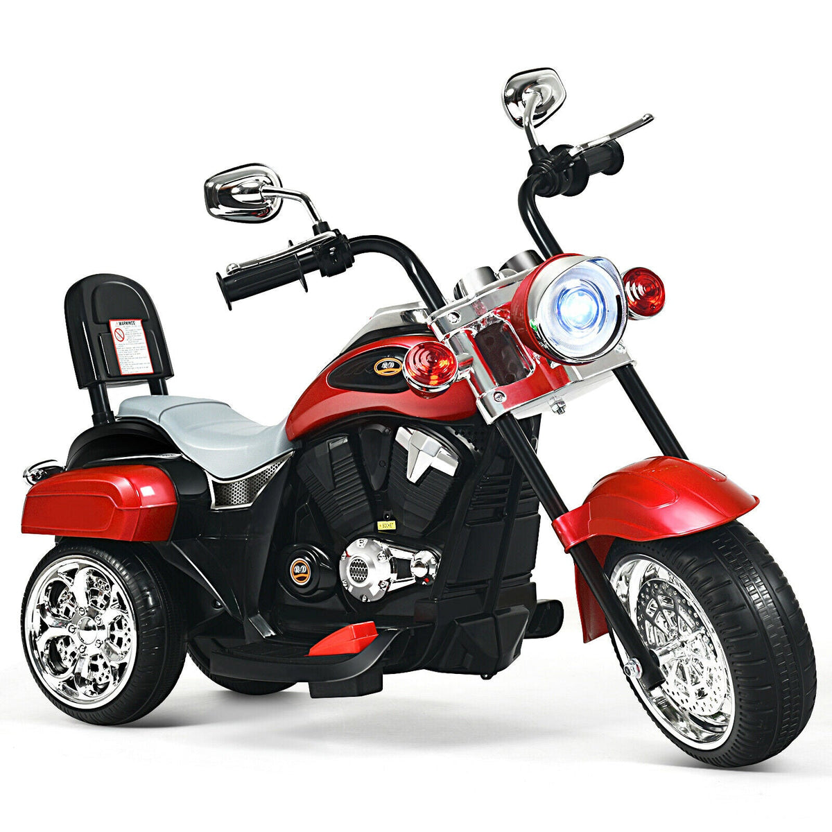 Kids Electric Motorcycle Motorbike 6V Battery Horn Headlight-Black