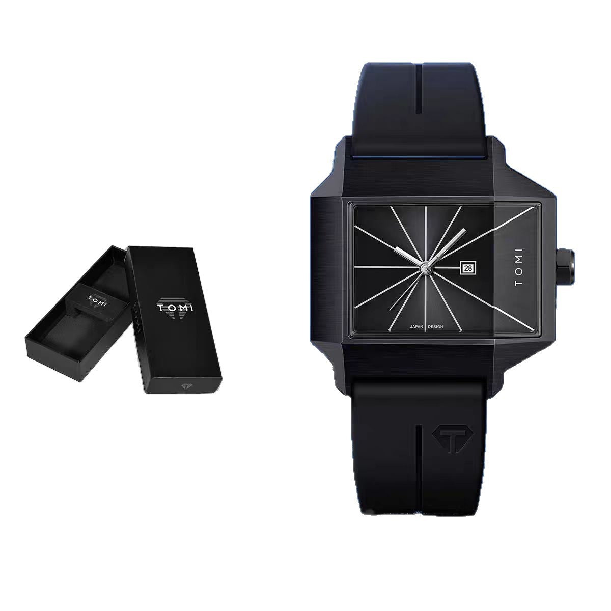 Rectangular-plate Mens And Womens Watches