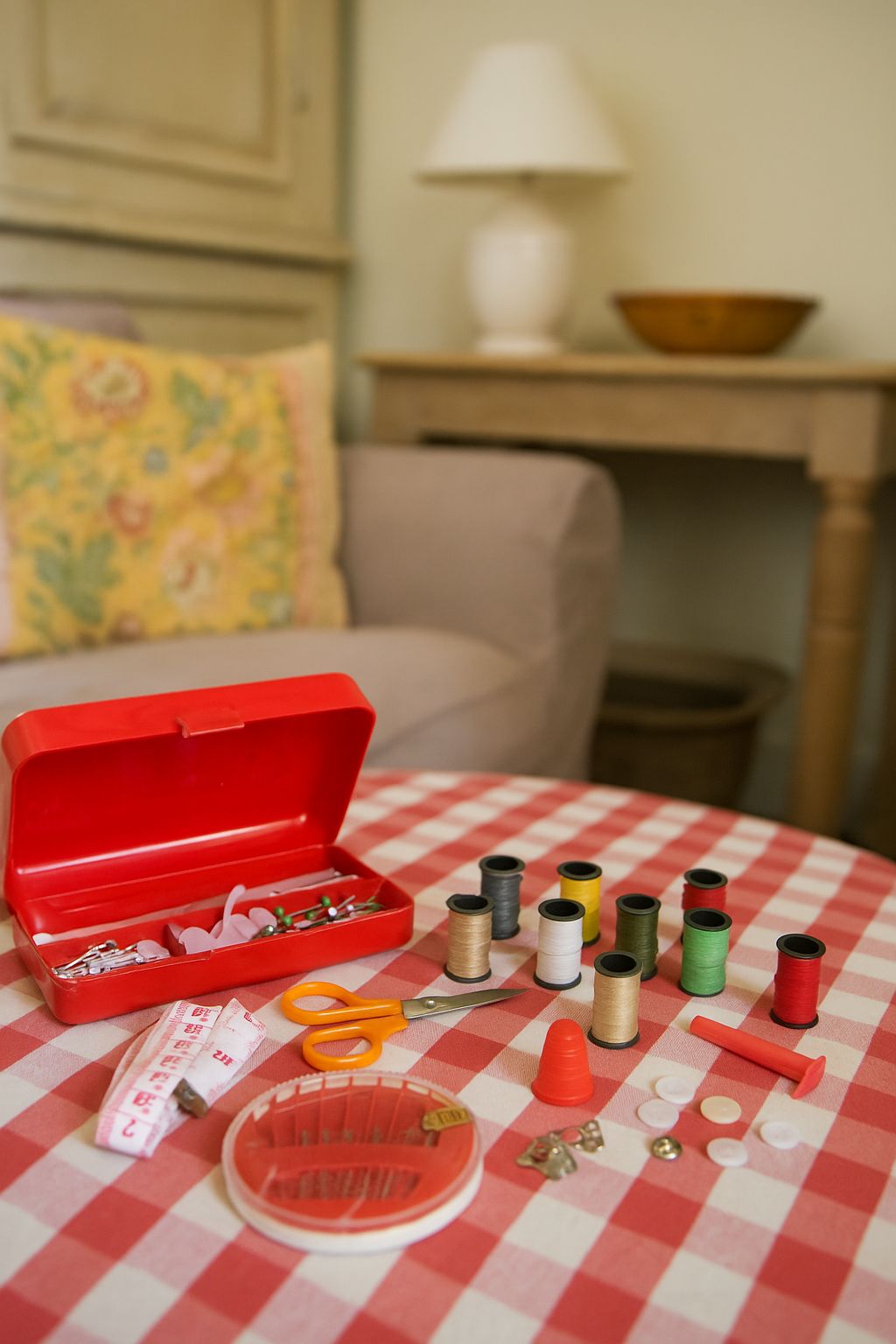 130 Piece Self-Thread Sewing Kit