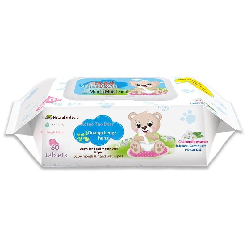 Wet wipes baby 80 pumping baby wipes with lid