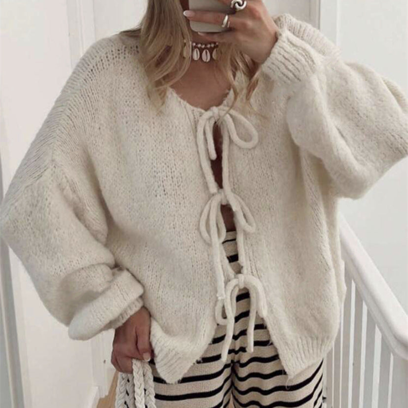 Solid Color Commute Simple Sweater Women