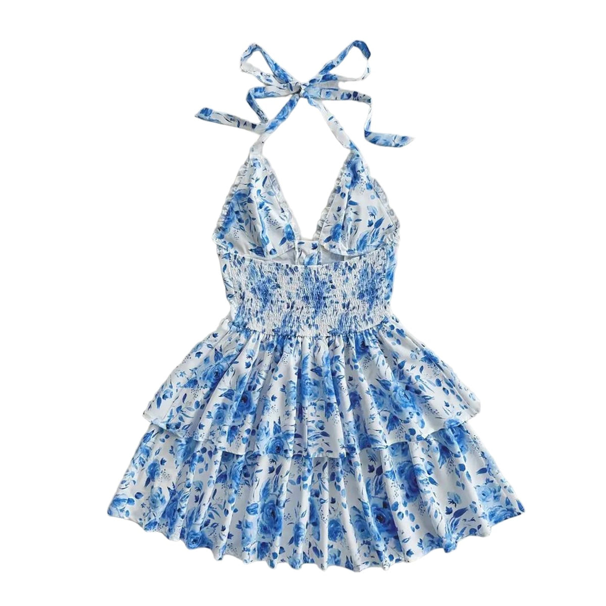 New SpringSummer European And American-style Camisole Top And Audrey Hepburn-inspired Designer Floral Dress