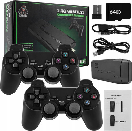 Retro Game Console with 20,000+ Games & 2 Wireless Controllers
