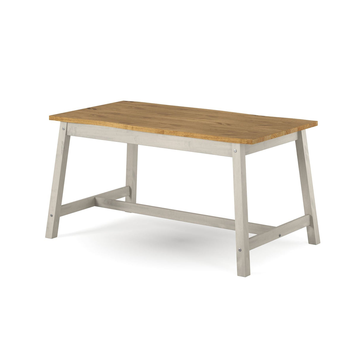 Corona Grey Wax Finish Live Edge Large Dining Table