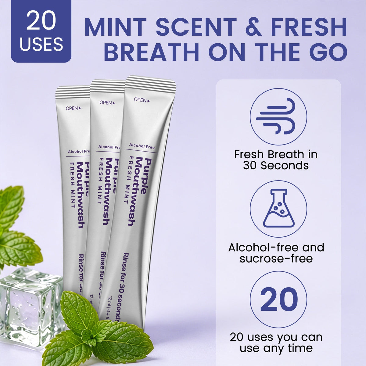 Mint Portable Mouthwash 20pcs