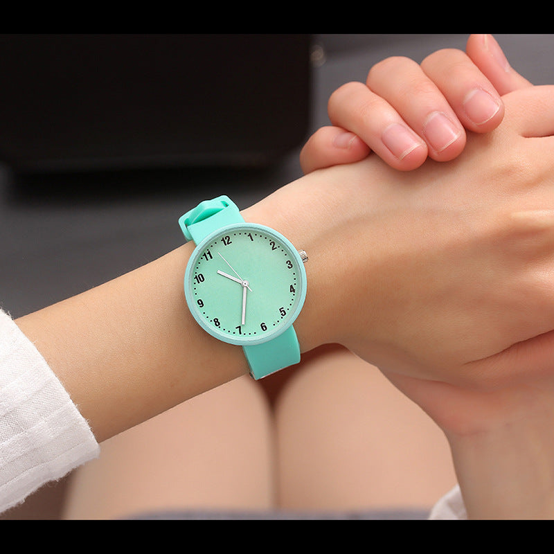 Female Simple Trend Casual Candy Color Digital Watch
