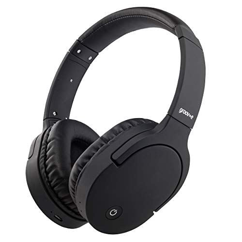 Groov-e GVBT1100BK Wireless Bluetooth Headphones with Active  Noise Cancelling - Black