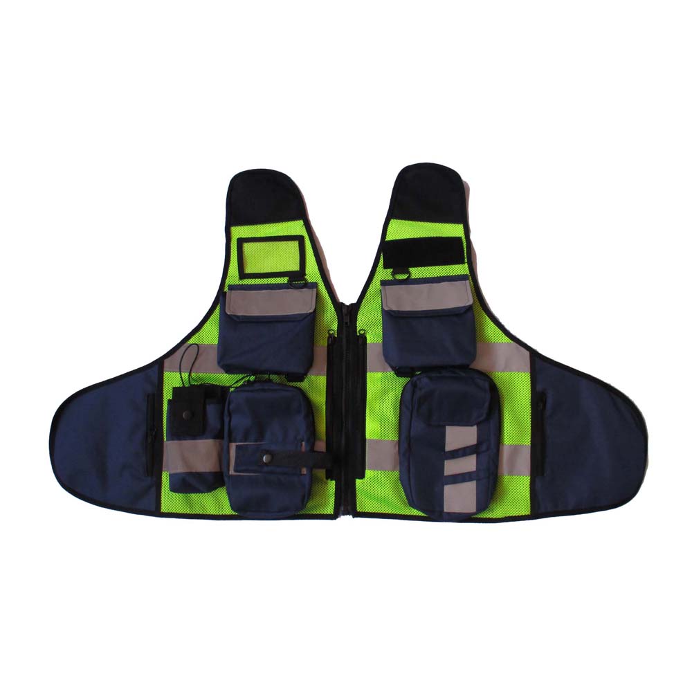 Hi-Viz Tactical Vest | Multi-Pocket with Elasticated Loops