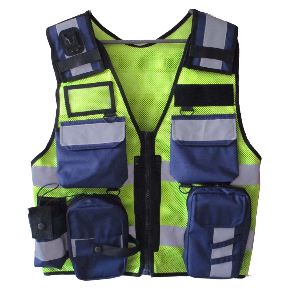 Hi-Viz Tactical Vest | Multi-Pocket with Elasticated Loops