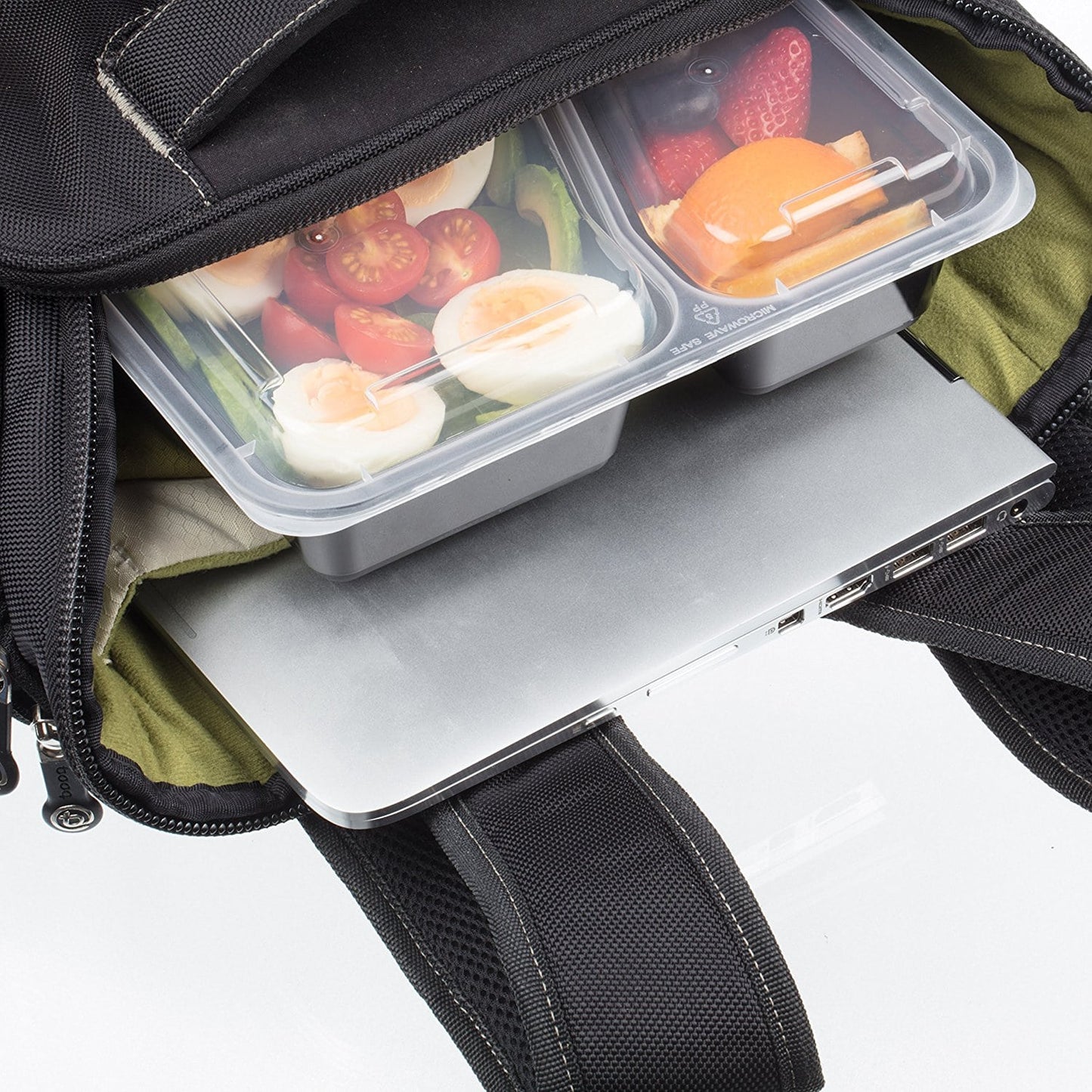 Igluu 2-Compartment Meal Prep Containers with Airtight Lids | 887ml | BPA-Free | Pack of 10