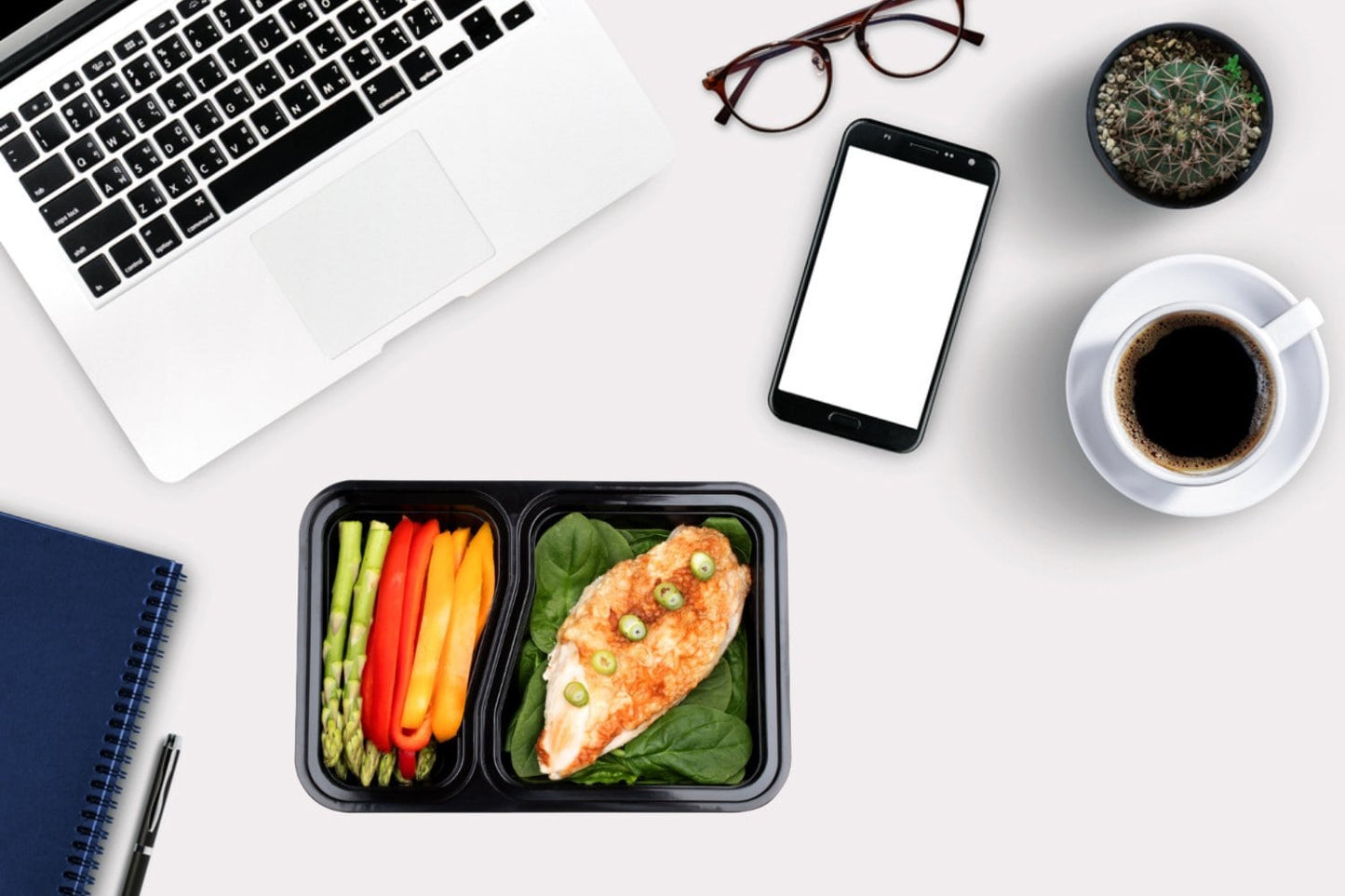 Igluu 2-Compartment Meal Prep Containers with Airtight Lids | 887ml | BPA-Free | Pack of 10