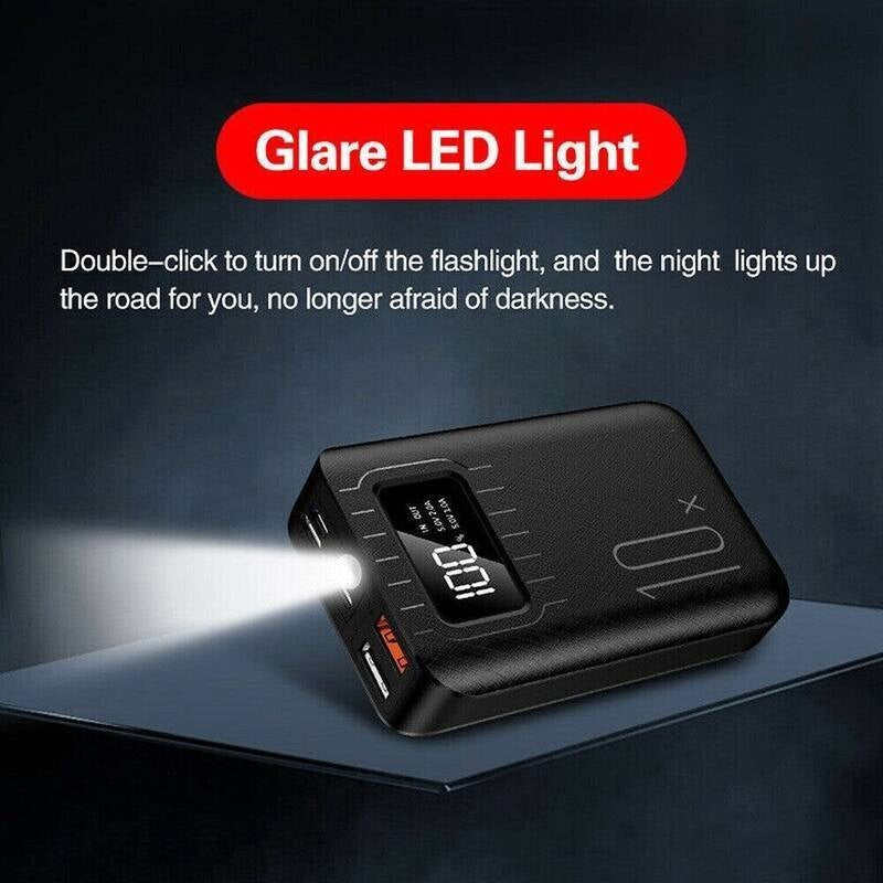 10000mAh Portable Power Bank Dual USB Fast Charger Phone Charge Travel Device