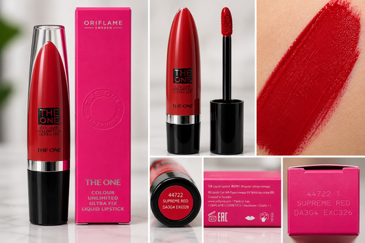 Oriflame THE ONE Colour Unlimited Ultra Fix Liquid Lipstick 5ml – Supreme Red