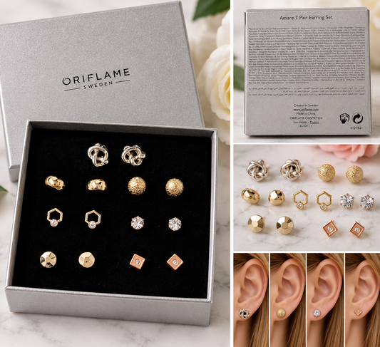 Oriflame Amare 7 Pair Earring Set.