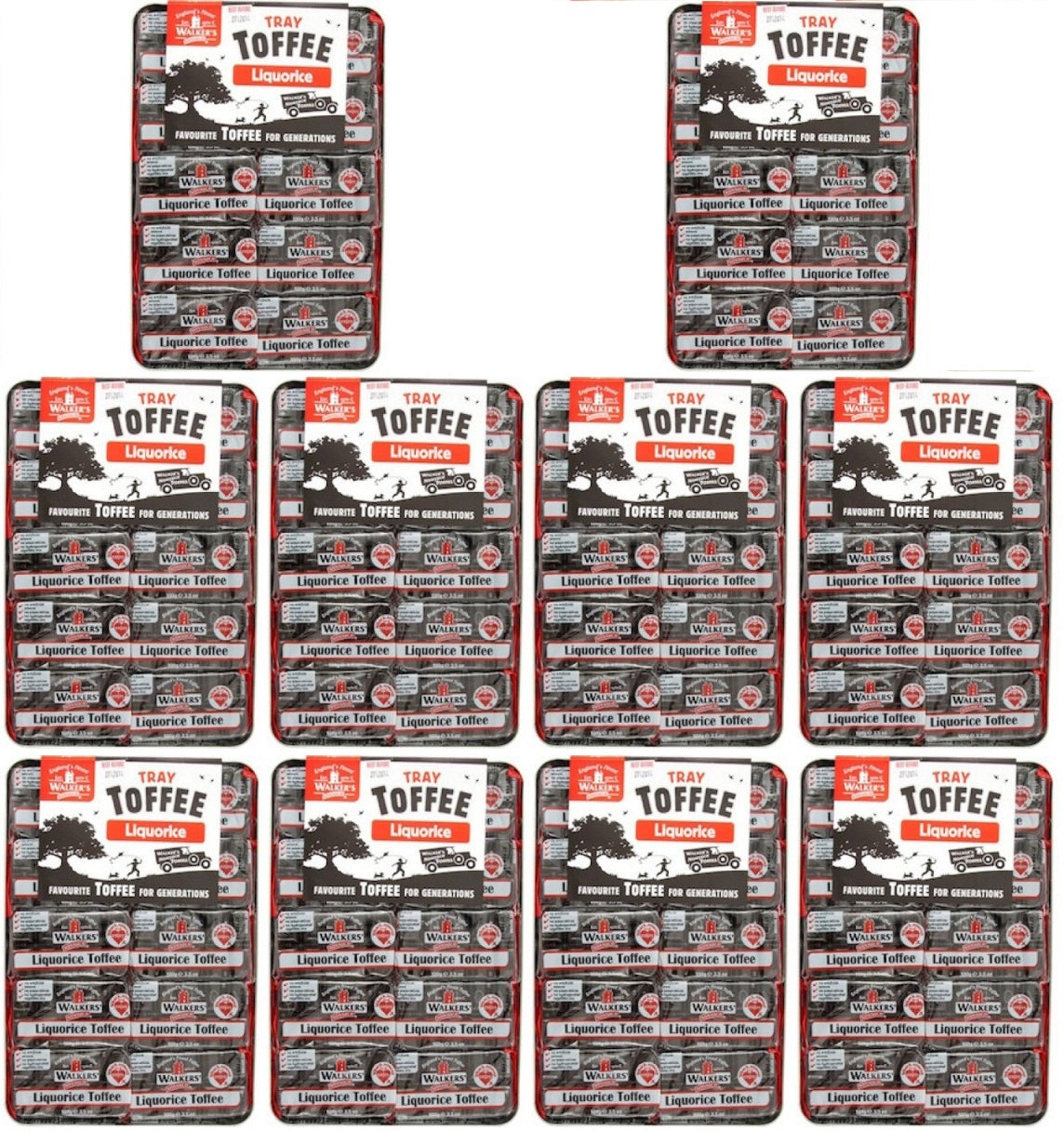 10 x Tray Walkers Lakritz-Toffee 100g