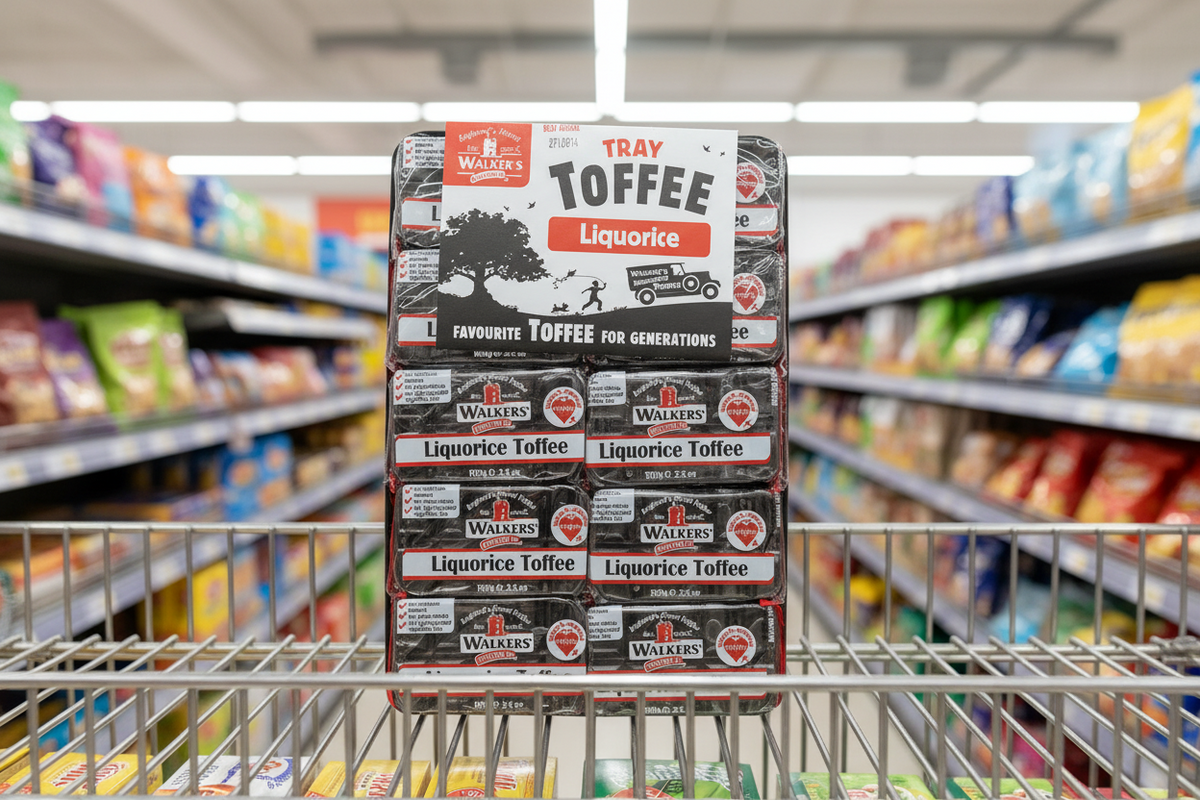 10 x Tray Walkers Lakritz-Toffee 100g