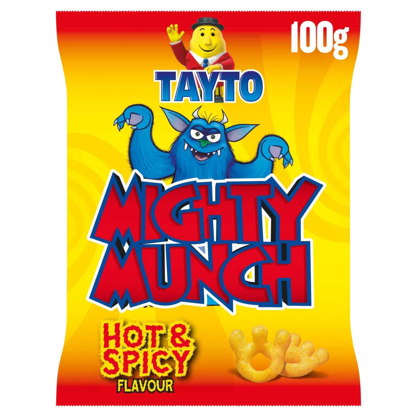 Tayto Mighty Munch Patatas Fritas Picantes Multipack | 12 x 100g
