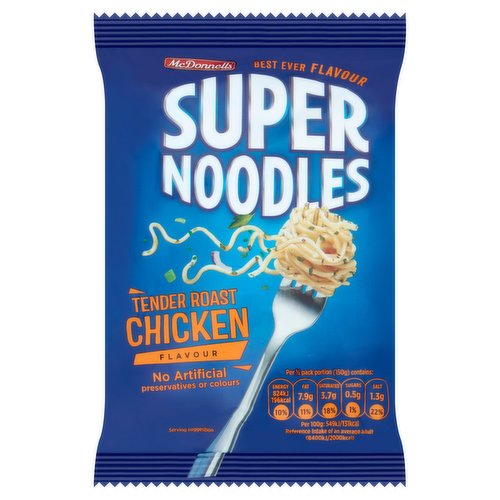 McDonnells Super Noodles Tender Roast Chicken Flavour 85g – Case of 24