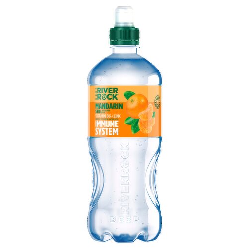 15 x Bebida de agua sin gas Deep Riverrock sabor mandarina 750 ml