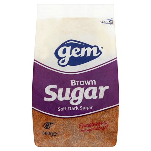 10 x Azúcar Moreno Suave Gem 500G