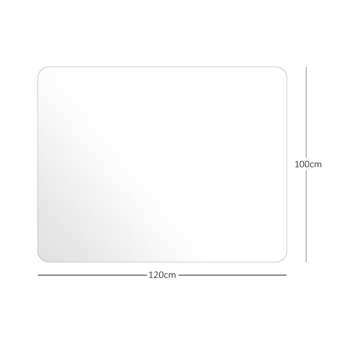 Transparent Chair Mat for Hard Floors | 2mm PVC Floor Protector