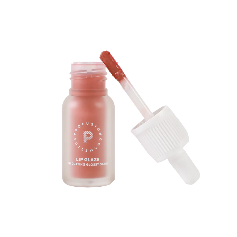 Profusion Cosmetics Lip Glaze — Hydrating Lip Stain with Hyaluronic Acid | 6 Shades