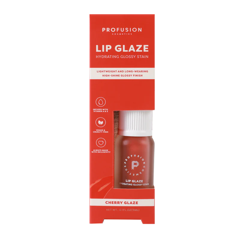 Profusion Cosmetics Lip Glaze — Hydrating Lip Stain with Hyaluronic Acid | 6 Shades