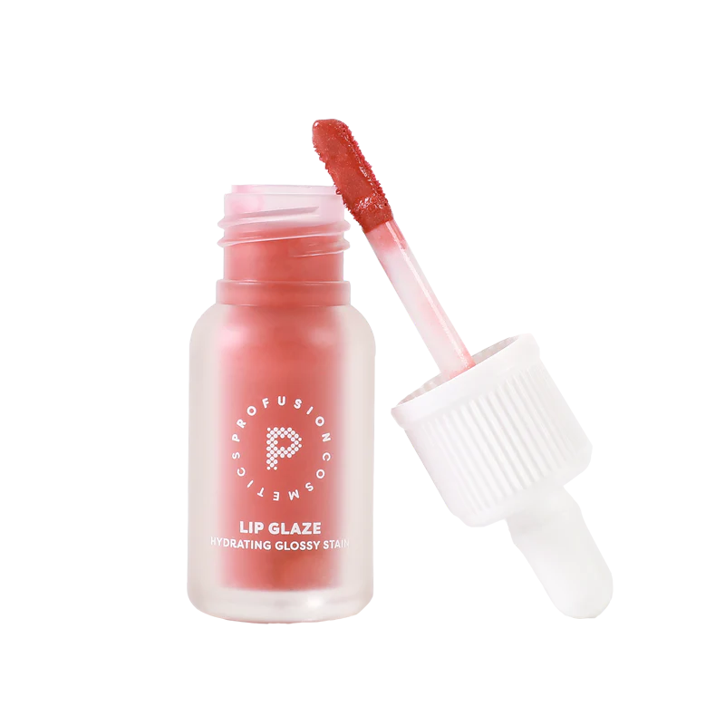 Profusion Cosmetics Lip Glaze — Hydrating Lip Stain with Hyaluronic Acid | 6 Shades