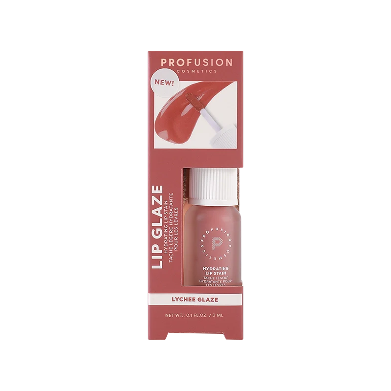 Profusion Cosmetics Lip Glaze — Hydrating Lip Stain with Hyaluronic Acid | 6 Shades
