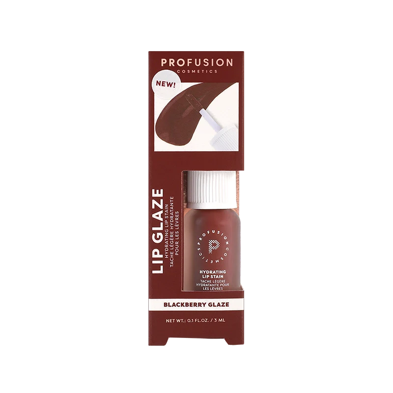 Profusion Cosmetics Lip Glaze — Hydrating Lip Stain with Hyaluronic Acid | 6 Shades