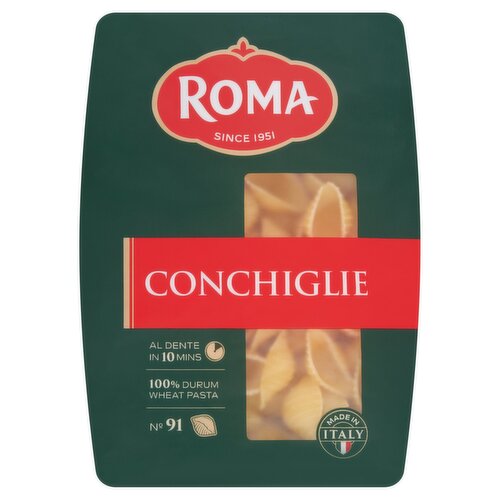 Roma No. 91 Conchiglie Pasta 500g x 10 | Bulk Case
