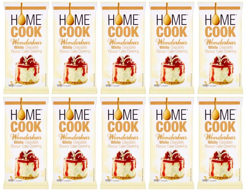 Homecook White Chocolate Cake Covering 150g | Pack of 10