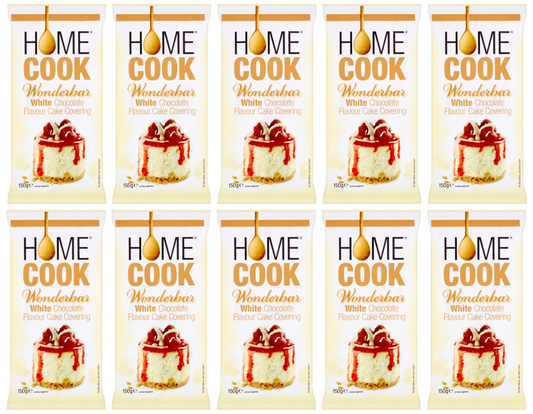 Homecook White Chocolate Cake Covering 150g | Pack of 10