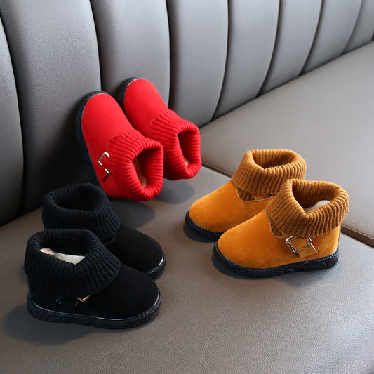 Children’s Cotton Fabric Ankle Boots – Sizes 21–30