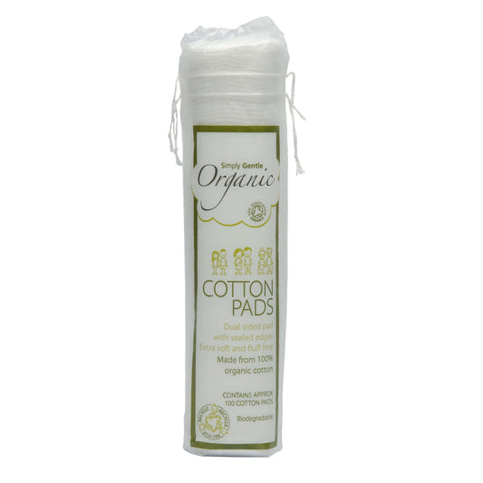 Simply Gentle Organic Cotton Pads - 100 Pack