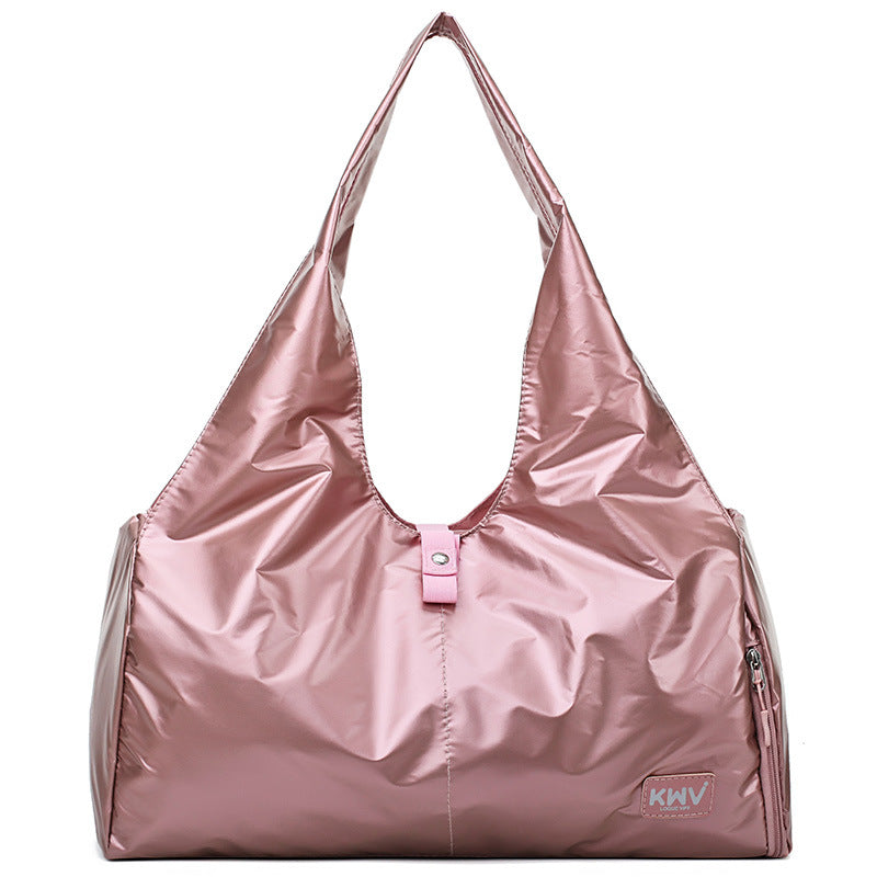 Solid color large capacity wear-resistant travel bag